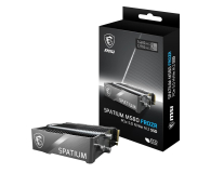 MSI 2TB M.2 PCIe Gen5 NVMe Spatium M580 Frozr Heatsink - 1243652 - zdjęcie 2